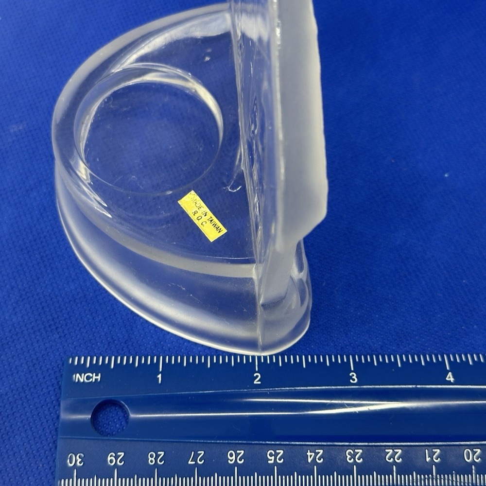 Vintage Frosted Glass Candle Holder Christmas Nativity Scene Manger 4" Tea Light - Picture 10 of 11